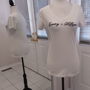4/$60 White Tommy Tee - Size Small